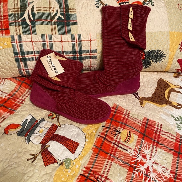 BearPaw Berry Knit Boots NWT SZ 10 - Picture 6 of 6
